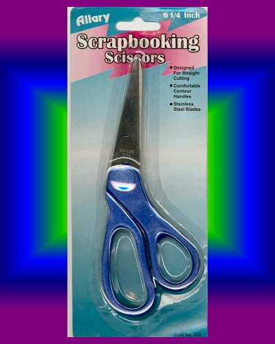 SCRAPBOOK Craft Paper Scissors 6-1/4 inch Straight Cut - Click Image to Close