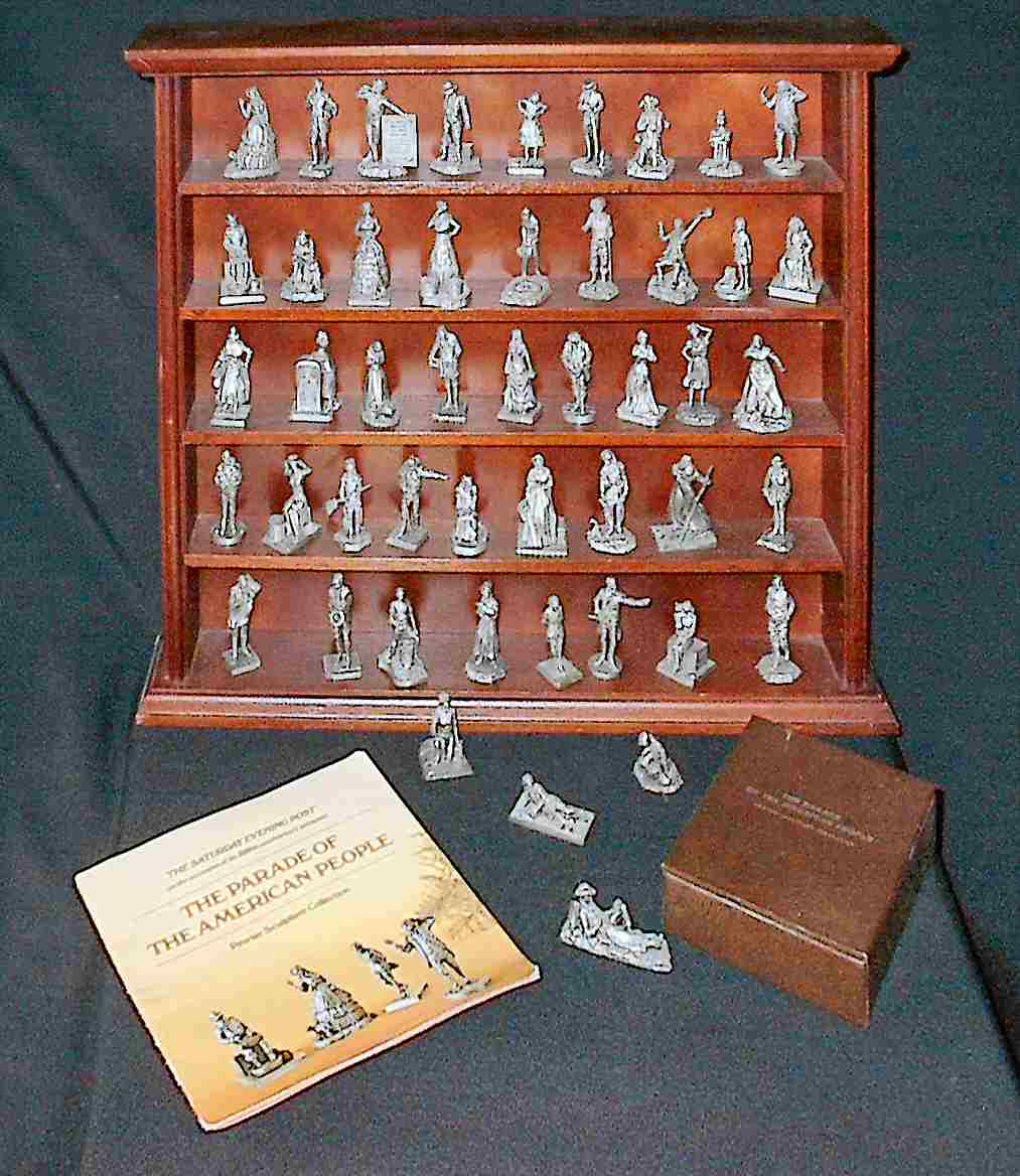 Franklin Mint 'Saturday Evening Post' Pewter Doll Collection - Click Image to Close