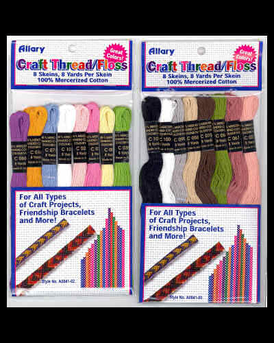 Embroidery Floss Craft Thread Assortment - 24 Skeins