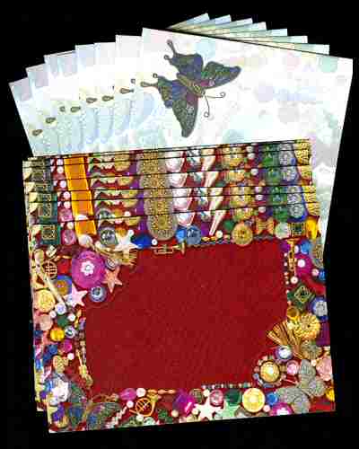 Photo Enclosure Card BUTTONS & JEWELRY set 8 - Click Image to Close