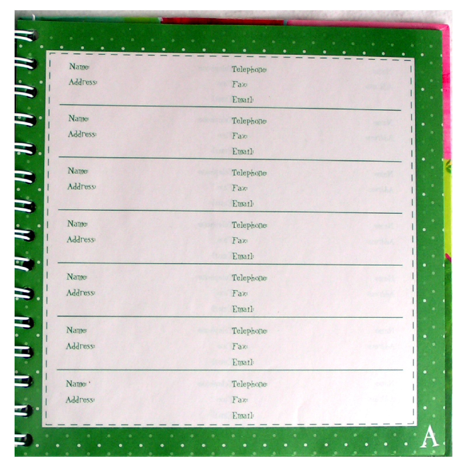 Christmas Card Address List Organizer Book - HOLIDAY CHEER - Click Image to Close