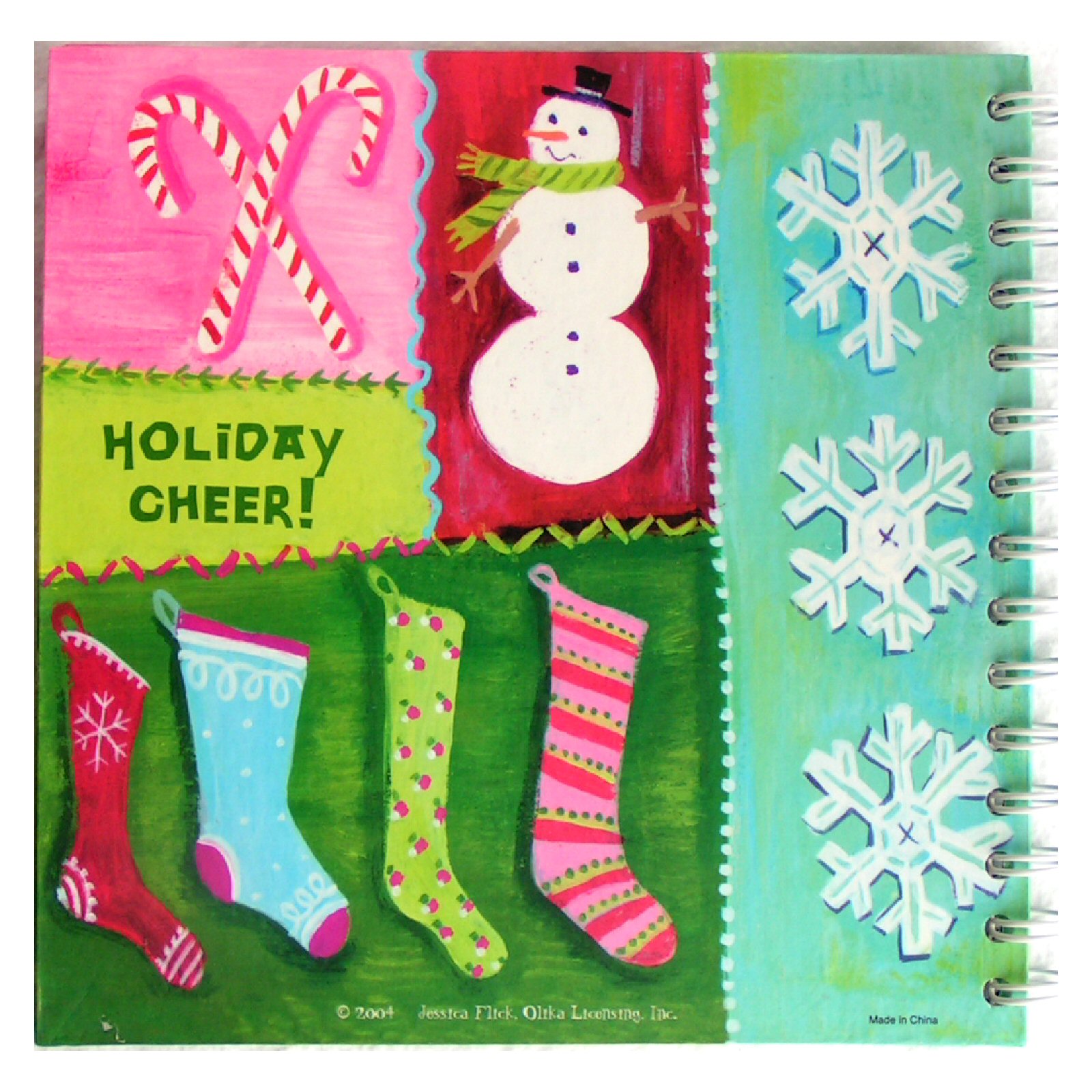 Christmas Card Address List Organizer Book - HOLIDAY CHEER - Click Image to Close