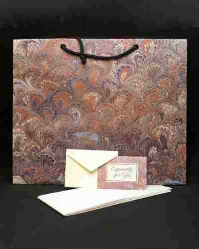 12"x 14 Gift Bag, Tissue, & Gift Card. FRENCH QUILLING - Click Image to Close