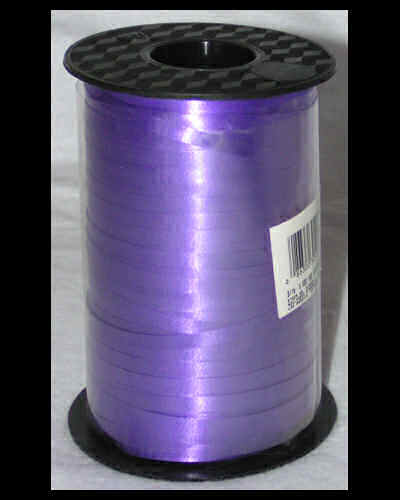 Curling Ribbon Spool 100 Yards - Purple Glitter - Click Image to Close