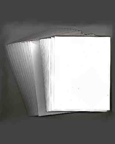 12 White Note cards & Envelopes to Embellish Alter Stamp - Click Image to Close