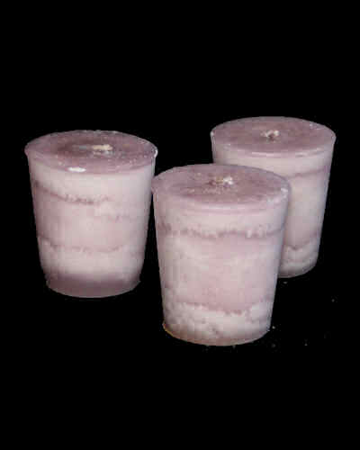 Capri Candle Set of 3 Votives Lavender - Click Image to Close