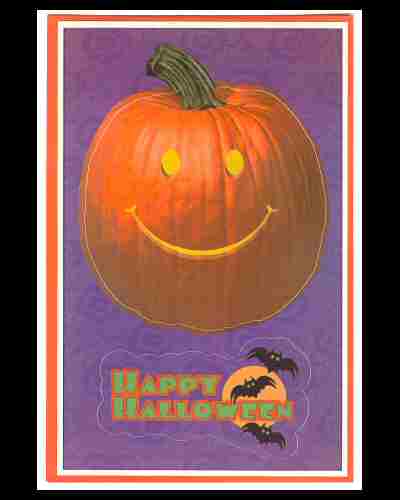Halloween Sticker Cards, Set of 4 - Click Image to Close