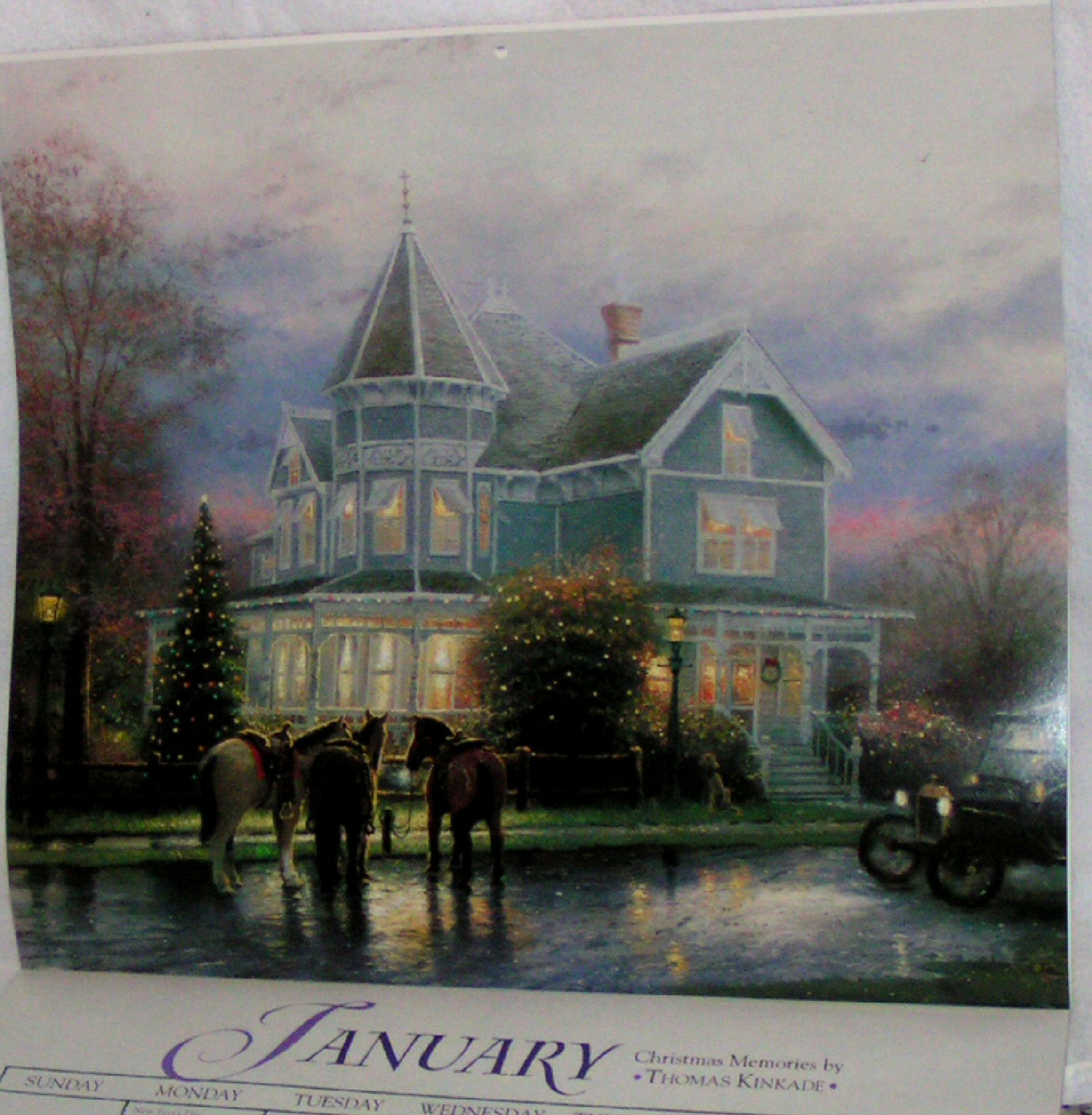 Thomas Kinkade BRAND NEW 1996 Calendar Prints for Framing - Click Image to Close