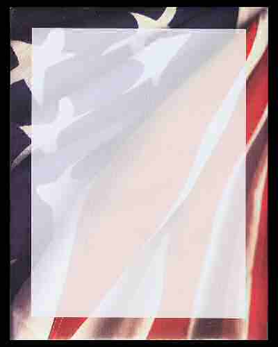 Designer Paper for Computer, Stationery - Stars and Stripes - Click Image to Close