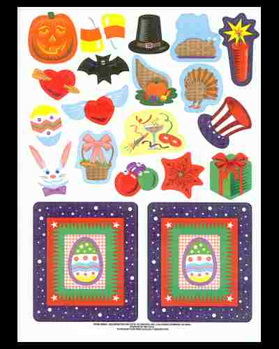 Holiday Celebrations Borders, Frames, and Accent Stickers - Click Image to Close