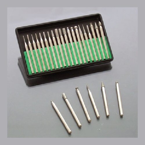 20-Pc Rotary Tool DIAMOND Burr Set - Fits Dremel