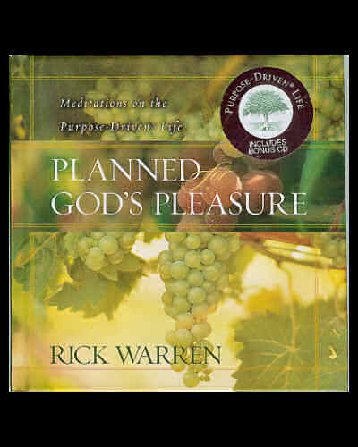 Planned for God's Pleasure w/CD - Rick Warren
