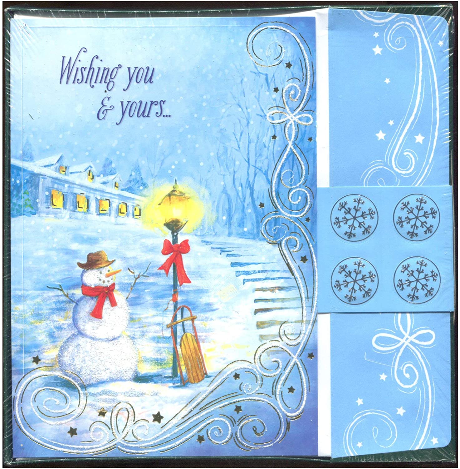 Box 15 "Special Thoughts” Non-Religious Christmas Cards. Snowman
