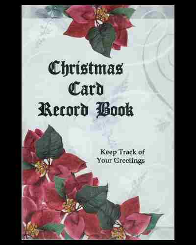 Christmas Card Address Record Book List Tracker