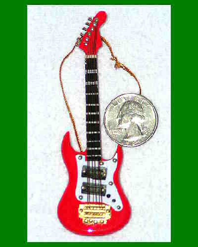 Mini-Replica STRAT Guitar Christmas Ornament A