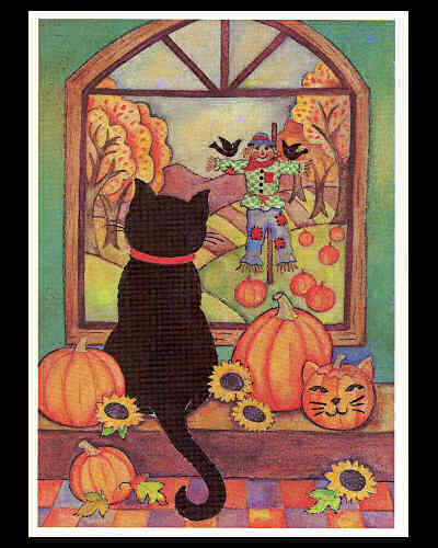 Halloween Post Cards - Set of 12 - Click Image to Close