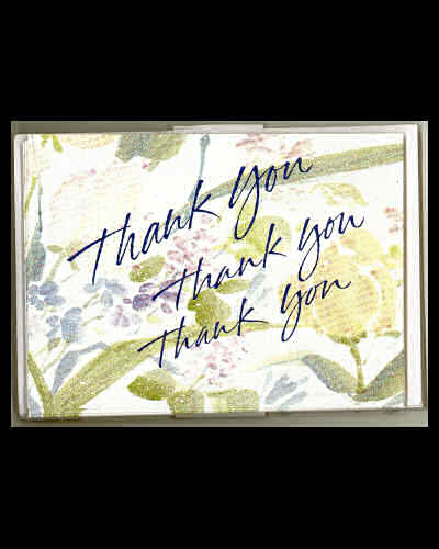 Thank You Notes - 8 Blank Notes - TY TY TY