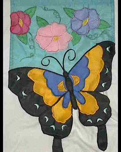 Mini Garden Butterfly Flag