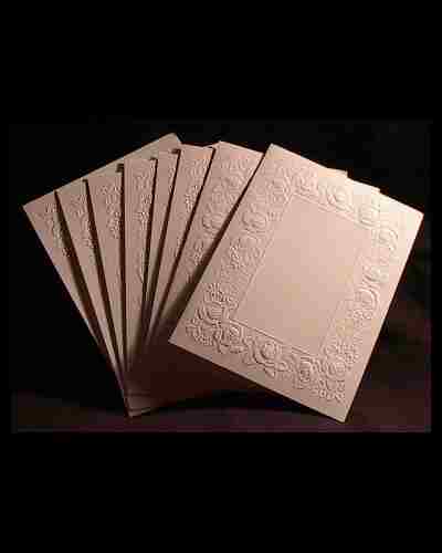 Set 8 Embossed Blank Greeting Cards