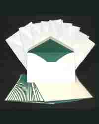 Royal Stationery Set in Ivory and Hunter Green