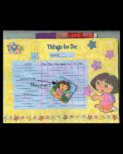 Nickelodeon DORA THE EXPLORER Chore Chart