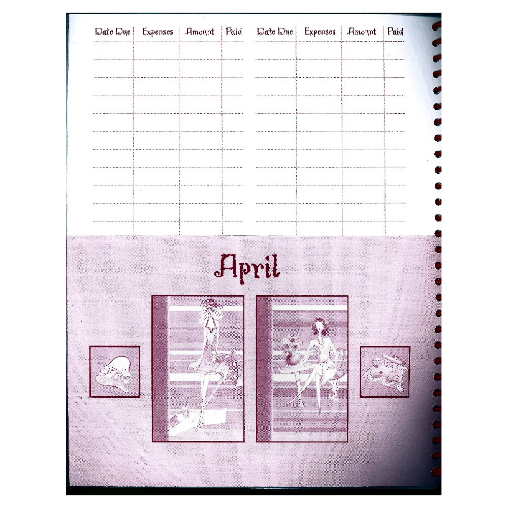 Bill Paying Organizer - Household Budget Book with Pockets - G