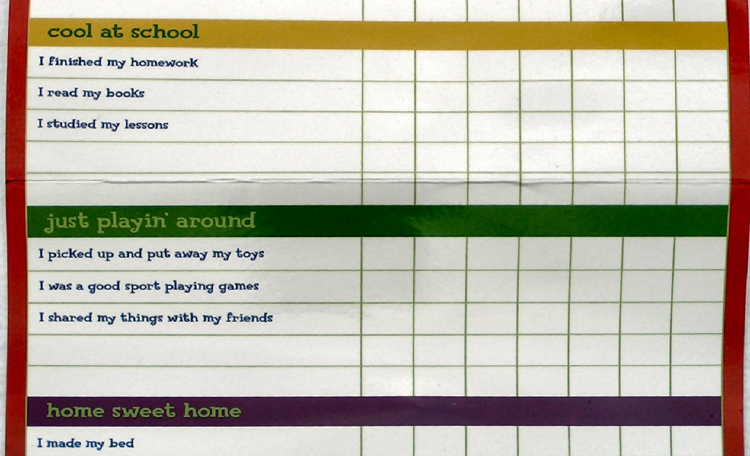 Mickey Mouse Blue Jean Goal Chart