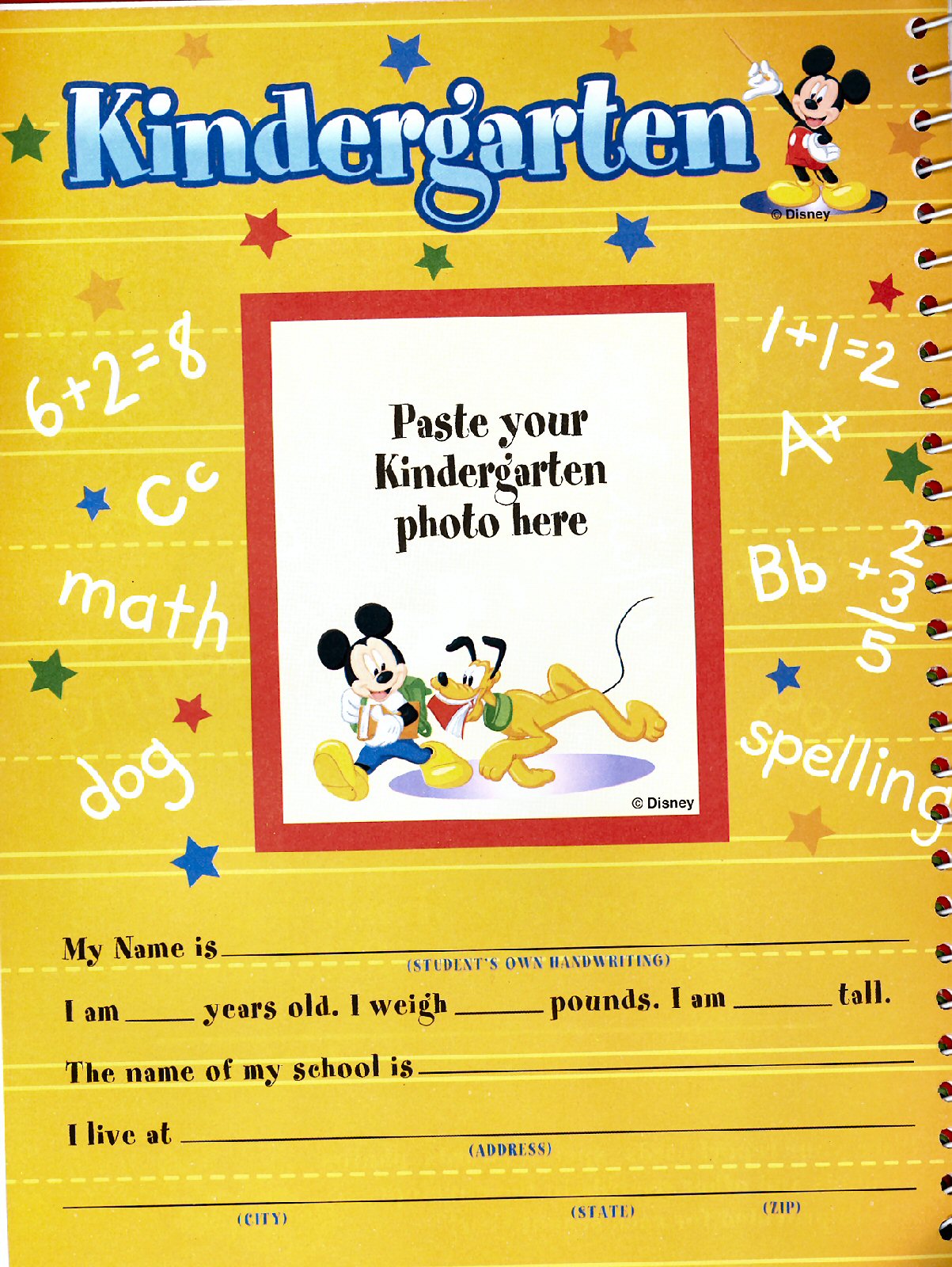 Mickey Mouse School Days Memories Book