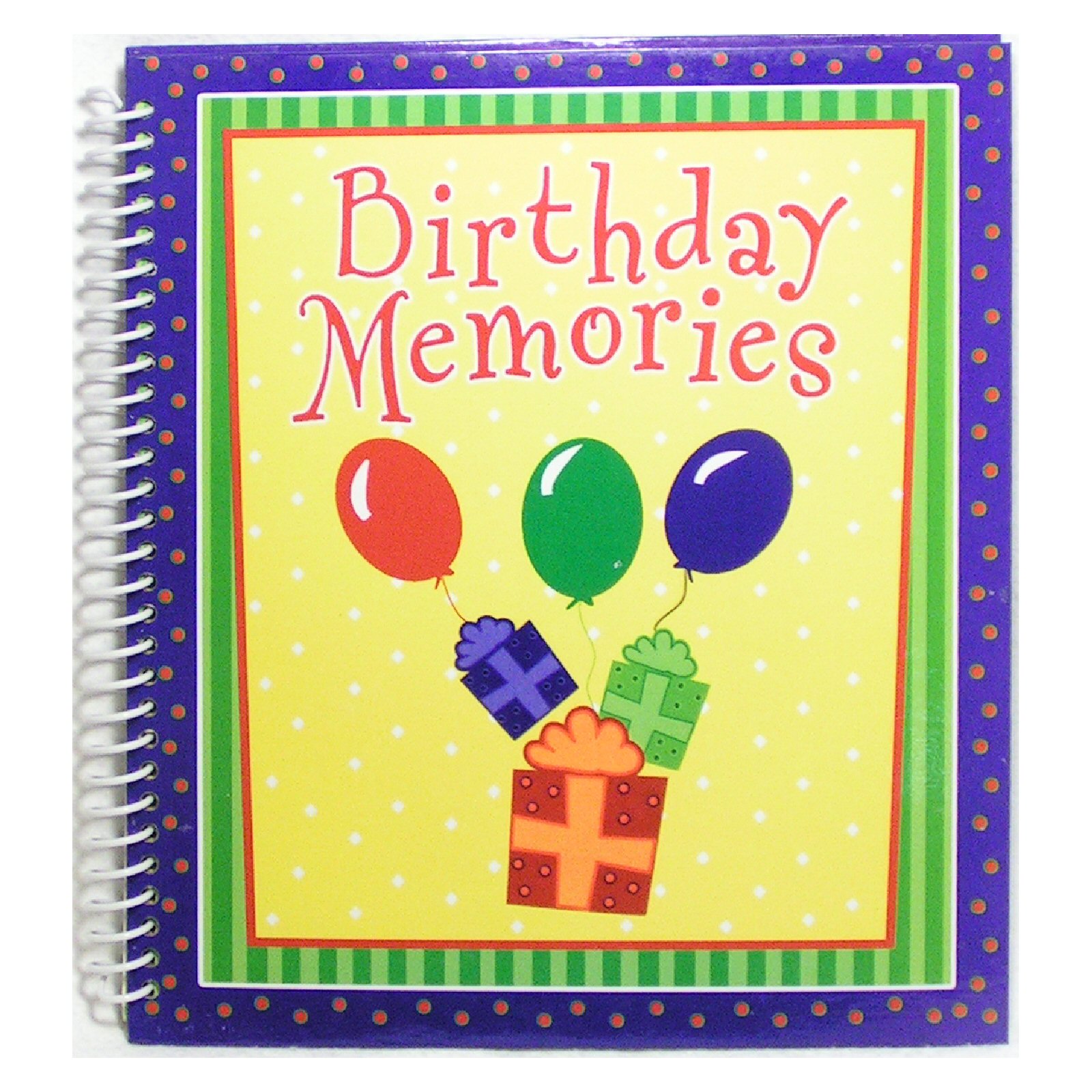 Birthday Memories Keepsake Scrapbook and Photo Album
