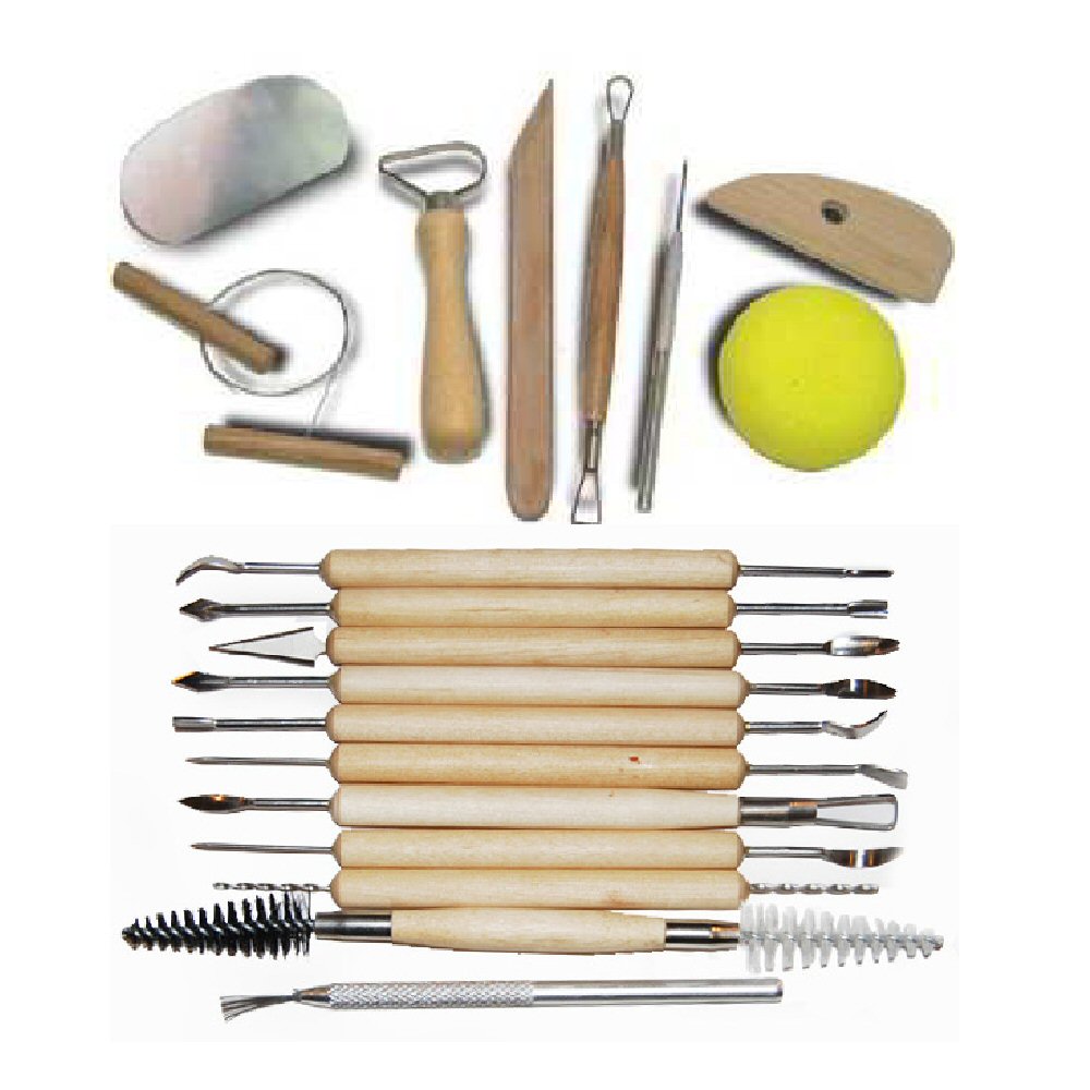 19-piece Combined Pottery Tool Set